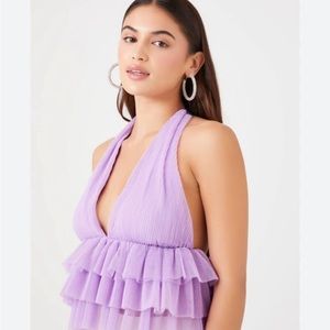 Purple Halter Top NWT
